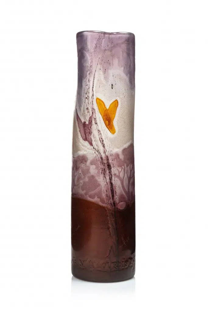 Emile Gallé - Vase verrerie parlante