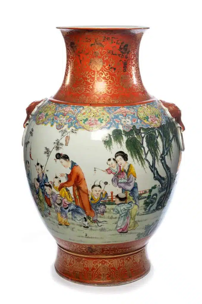 Vase chine XIXème - porcelaine