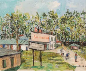 Maurice UTRILLO Bal restaurant de la butte Pinson à Montmagny (Seine et Oise)