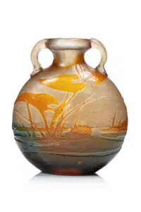 Estimation "Arts Nouveau & Arts Décoratif" et expertise de cette œuvre de "Émile Gallé" proposer a la vente par notre cabinet d'expertise et adjugé 1 200 €