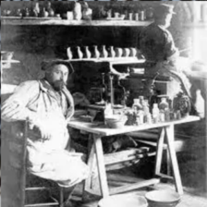 Expertise des œuvres de l'artiste et présentation de celui-ci, portrait photographique de l'artiste "Paul Jeanneney, (1861-1920)”