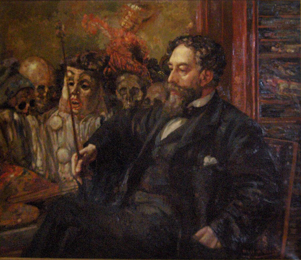 Expertise des œuvre de l'artiste et présentation de celui-ci, portrait de l'artiste "James Ensor"