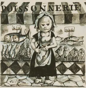 “Petits métiers et gagne-petit”, Foujita 1960