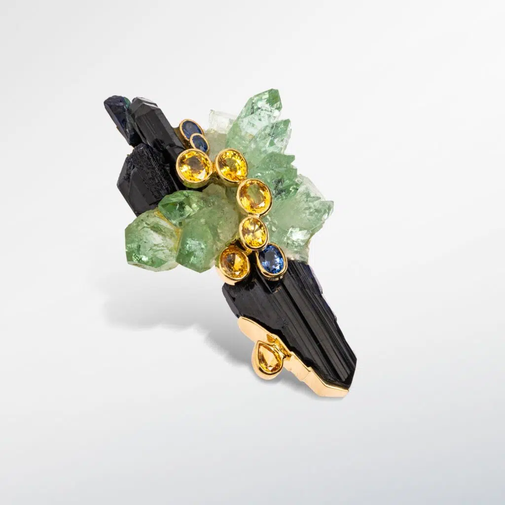 Broche Sculpturale Métal Soudé - Bijou D'artiste - Occasion En Excellent état