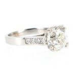 Adjugé 23 000 €_Solitaire diamant_Bague en or gris 18k