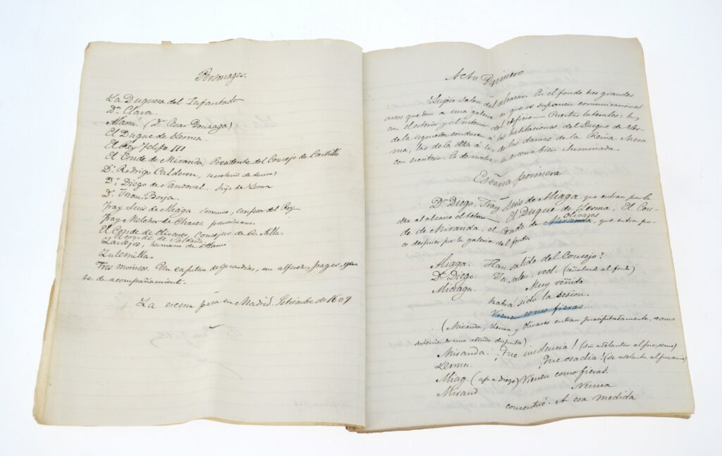 M3092-0001_Adjugé 9 200 €_PÉREZ GALDÓS (Bénito), La Expulsion de los Moriscos. Drama historico original. [Manuscrit autographe.] sl, 1868