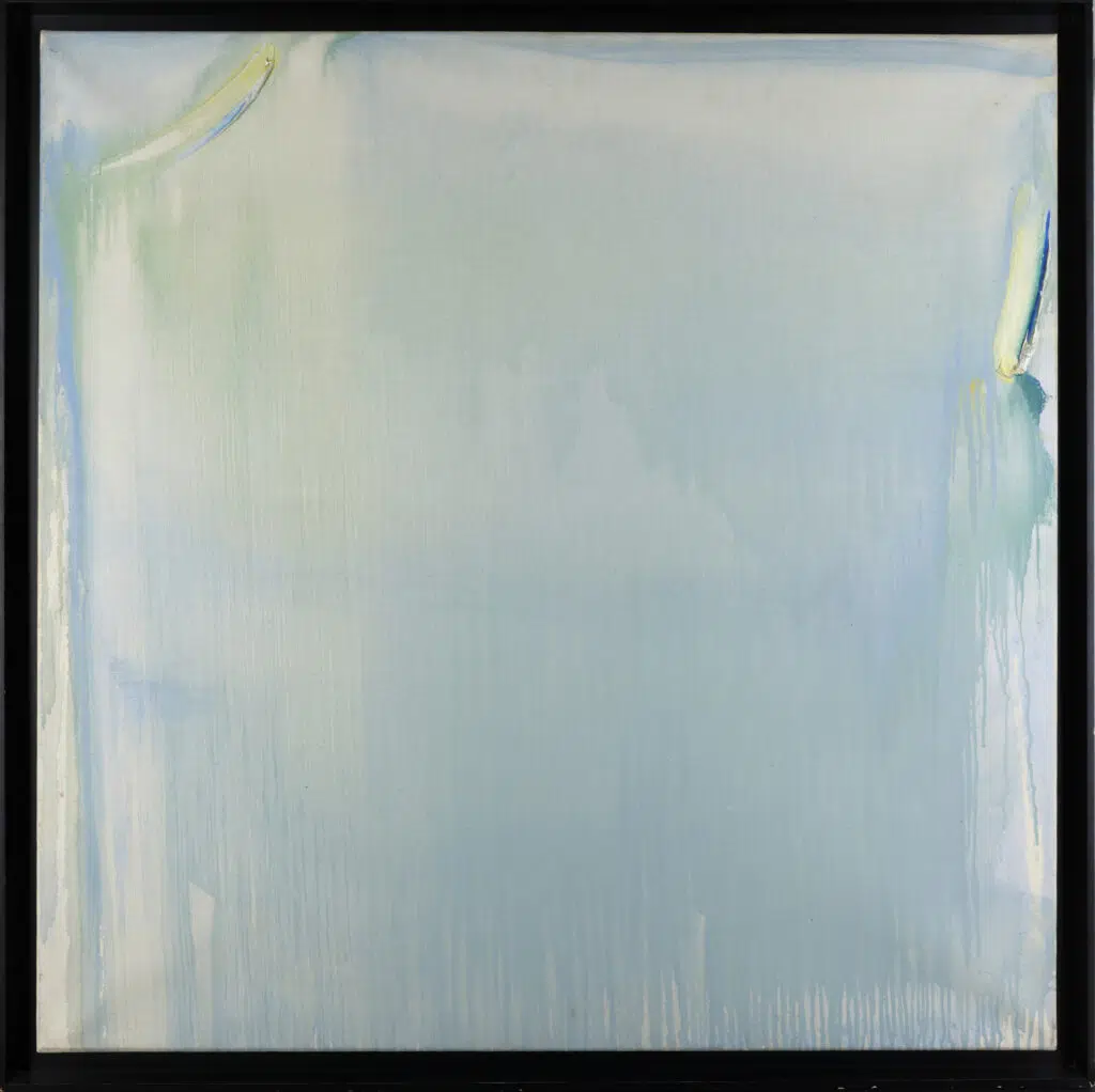 Estimation "Arts Contemporain" cette œuvre mongolfière de "Olivier DEBRÉ", nommé "Coulé vert pâle de Loire, 1993" proposer a la vente par notre cabinet d'expertise, adjugé 15 000 €