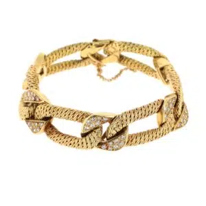 Estimation de ce bijoux, "Georges LENFANT" pour Henri MARTIN, bracelet en or jaune 18k , estimée et proposée par notre cabinet, adjugée 16 000 €