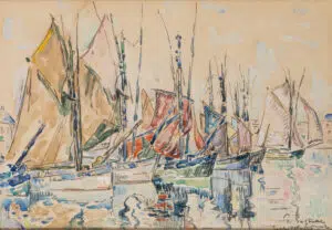 Estimation "Arts Moderne" et expertise de cette œuvre de "Paul SIGNAC", "Le port des Sables d'Olonne" proposer a la vente par notre cabinet d'expertise et adjugé 23 000 €