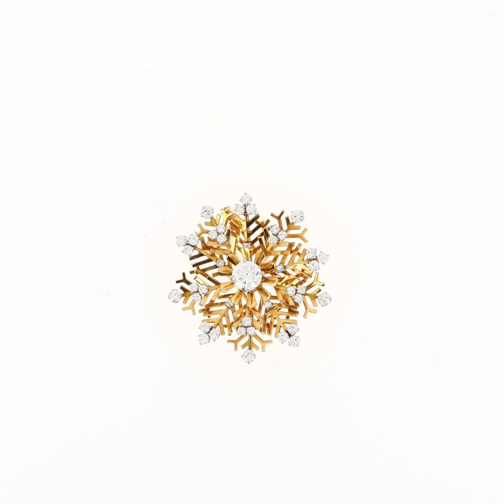 Adjugé 18 000 €_VAN CLEEF AND ARPELS_Broche en or jaune 18k
