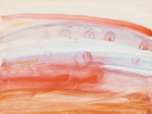 Dora MAAR (1907-1997) Composition abstraite Aquarelle 24 x 32 cm Monogrammé DM au dos et cachet de la vente de l'atelier en 1998 en bas à droite