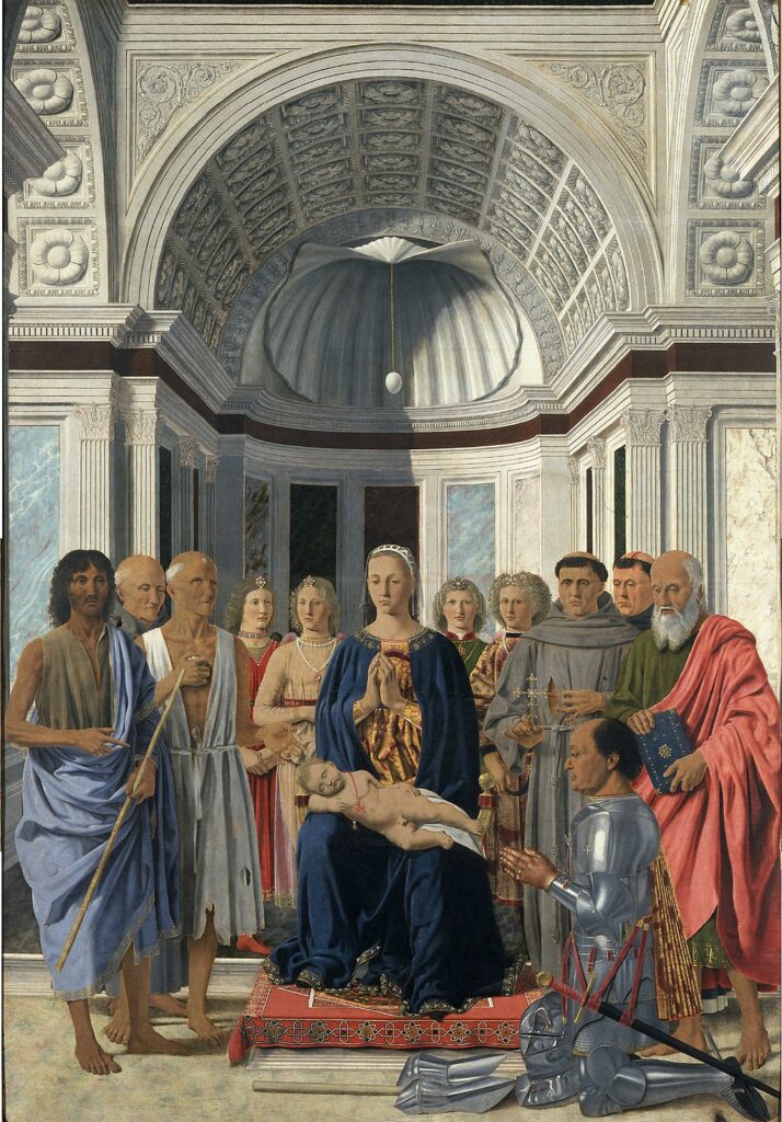 Expertise des œuvre de l'artiste et présentation de celui-ci, portrait photographique de l'artiste "Piero della Francesca" en couleur