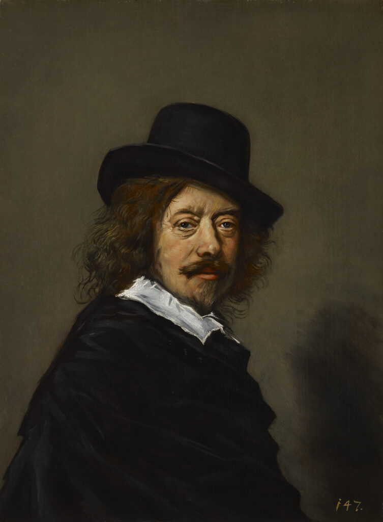 Expertise des œuvre de l'artiste et présentation de celui-ci, autoportrait de l'artiste "Frans Hals"