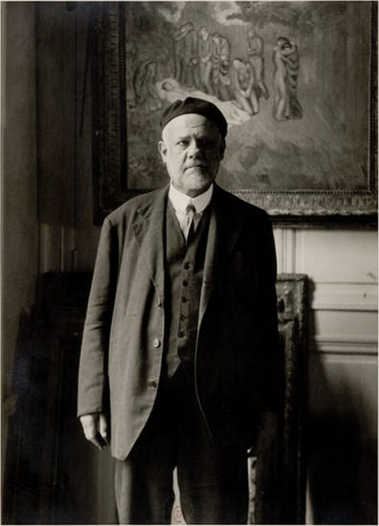 Expertise des œuvre de l'artiste et présentation de celui-ci, portrait photographique de "Ambroise Vollard" en noir et blanc