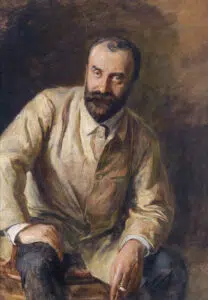 Expertise des œuvre de l'artiste et présentation de celui-ci, portrait de l'artiste "Carl Moll"