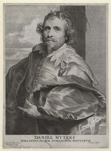 Expertise des œuvre de l'artiste et présentation de celui-ci, autoportrait de l'artiste "Daniel Mytens"