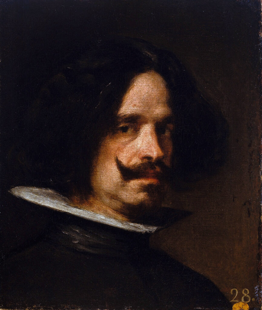 Expertise des œuvre de l'artiste et présentation de celui-ci, portrait photographique de l'artiste "Diego Velázquez" en couleur