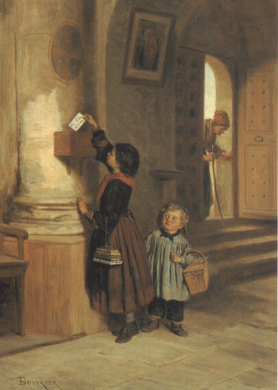 Expertise des œuvre de l'artiste et présentation de celui-ci, oeuvre "Lettre Au Bon Dieu" de l'artiste "Théophile Emmanuel Duverger"