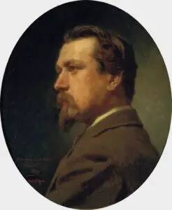 Expertise des œuvre de l'artiste et présentation de celui-ci, portrait de l'artiste "Carlos De Haes"