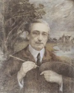 Expertise des œuvre de l'artiste et présentation de celui-ci, Ferdinand Loyen du Puigaudeau peint par sa femme