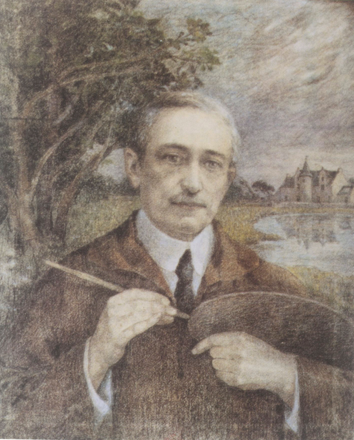 Expertise des œuvre de l'artiste et présentation de celui-ci, autoportrait de l'artiste "Ferdinand du Puigaudeau"
