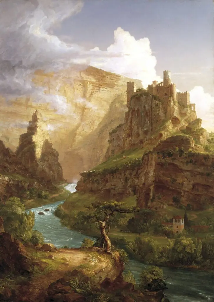 Expertise des œuvres de l'artiste et présentation de celui-ci, oeuvre "La Fontaine de Vaucluse” (1841) de Thomas Cole (1801-1848)