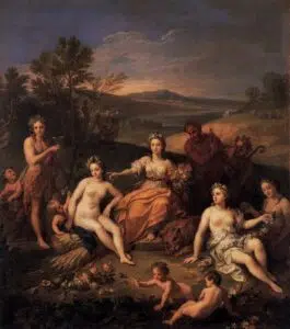 Expertise des œuvre de l'artiste et présentation de celui-ci, oeuvre "Earth, 1698" de l'artiste "Louis II de Boullogne"
