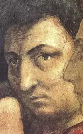 Expertise des œuvres de l'artiste et présentation de celui-ci, portrait photographique de l'artiste "Masaccio"