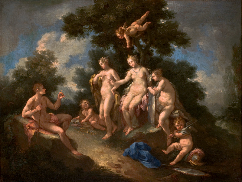 Expertise des œuvre de l'artiste et présentation de celui-ci, oeuvre "Le Jugement de Pâris" de l'artiste "Michele Rocca"