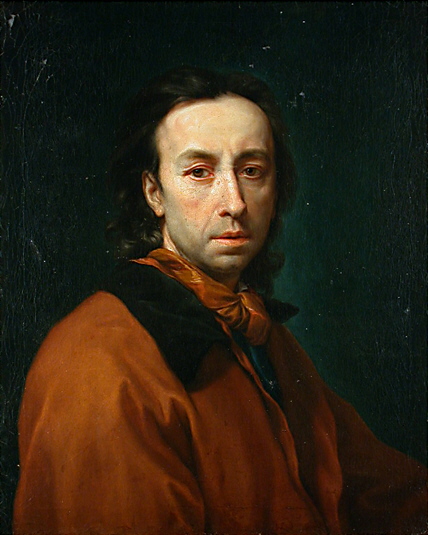Expertise des œuvre de l'artiste et présentation de celui-ci, portrait photographique de l'artiste "Anton Raphael Mengs" en couleur