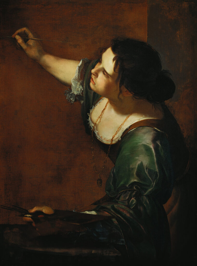 Expertise des œuvre de l'artiste et présentation de celui-ci, portrait de l'artiste "Artemisia Gentileschi "