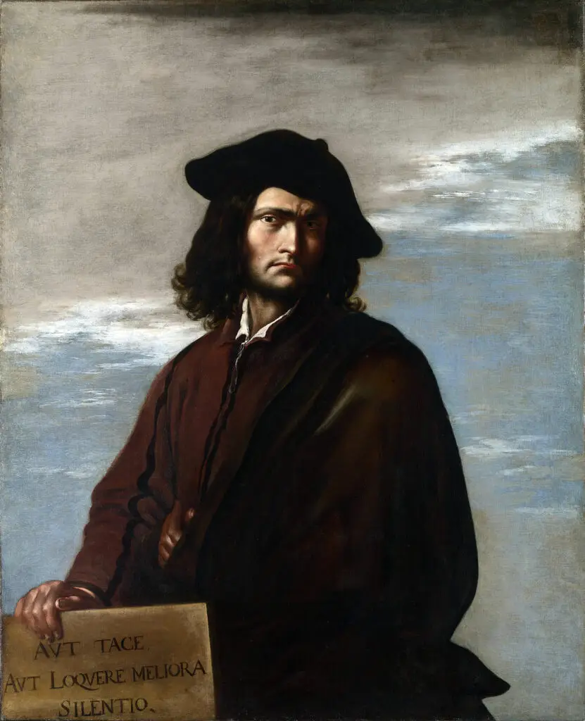 Expertise des œuvre de l'artiste et présentation de celui-ci, autoportrait de l'artiste "Salvator Rosa"