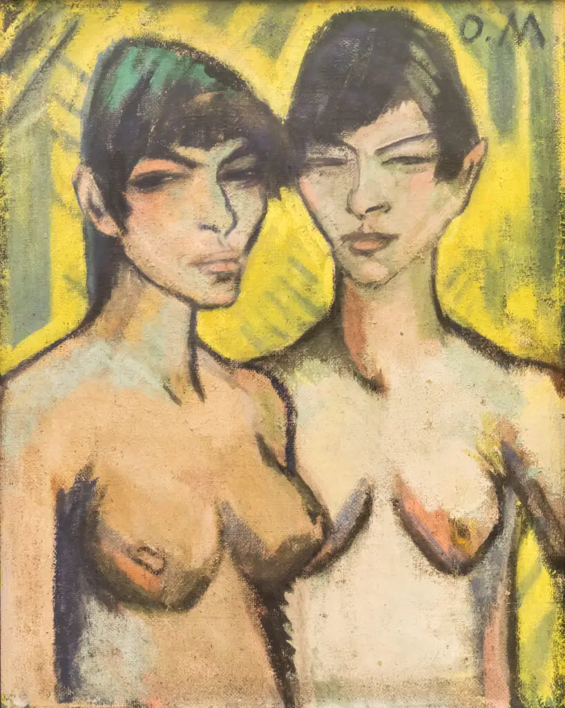 Expertise des œuvre de l'artiste et présentation de celui-ci, oeuvre "Deux filles nues" de l'artiste "Otto Mueller "