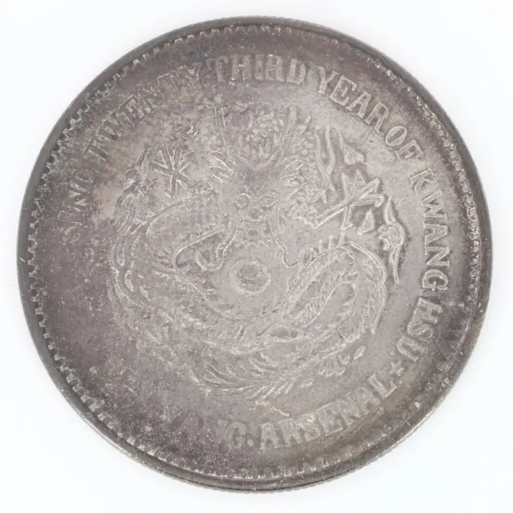 Face. Expertise et estimation, Chine, collection Affra 2025, Chine - Province de Chihli, 1 Dollar 1897 Pei Yang, 23 ans de Kwang hsu