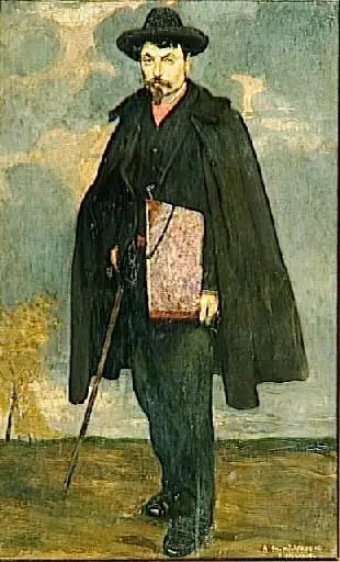 Expertise des œuvres de l'artiste et présentation de celui-ci, portrait de l'artiste "Charles Milcendeau par Henri Evenepoel (1899), Musée d'Orsay"