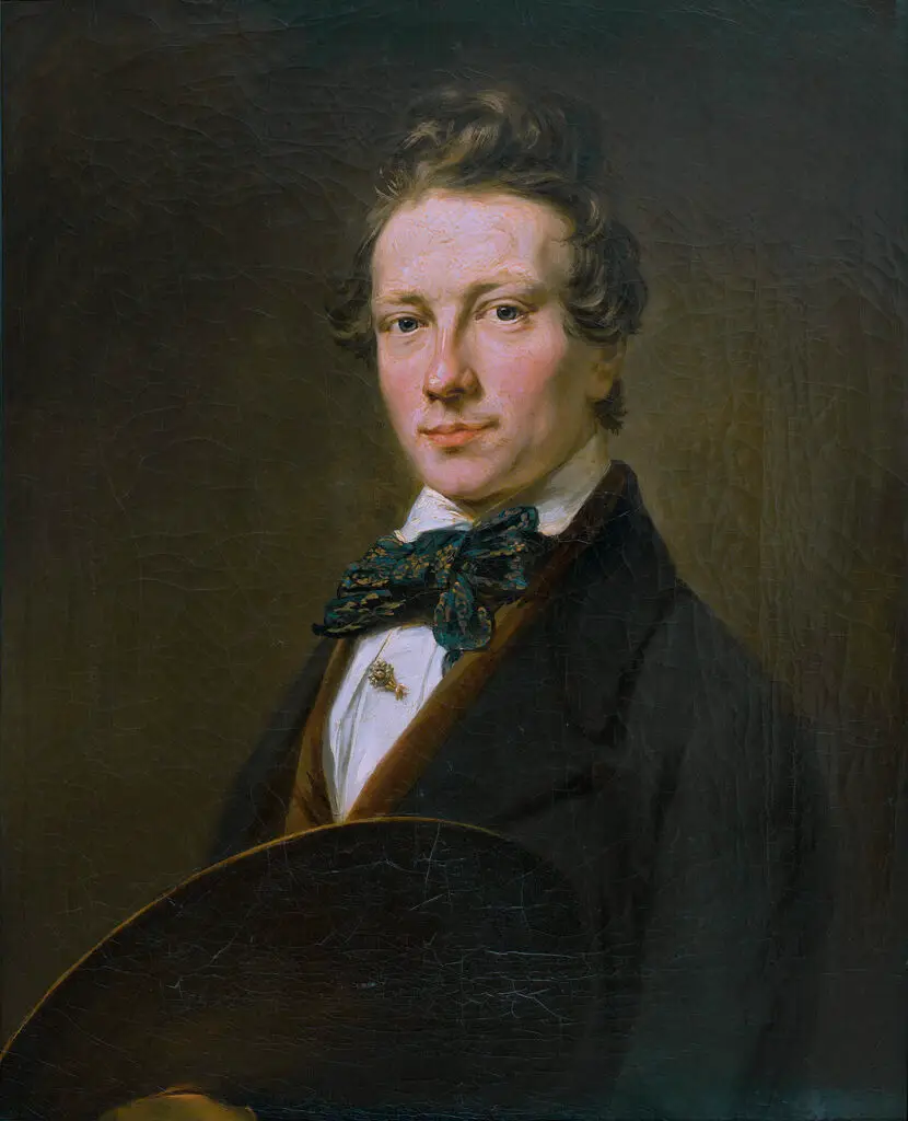 Expertise des œuvres de l'artiste et présentation de celui-ci, portrait de l'artiste "Cornelis Springer"