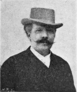 Expertise des œuvres de l'artiste et présentation de celui-ci, portrait photographique de l'artiste "Édouard Riou "