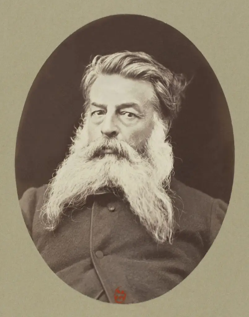 Expertise des œuvres de l'artiste et présentation de celui-ci, portrait photographique de l'artiste "Ernest Messonier (1815-1891)"