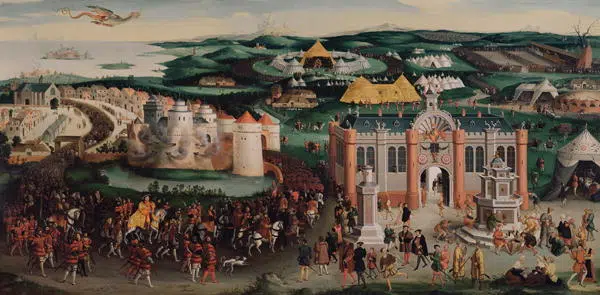 Expertise des œuvres de l'artiste et présentation de celui-ci, oeuvre "Meeting at the Field of the Cloth of Gold, 7th June 1520” de Friedrich Auguste Bouterwek (1806-1867)