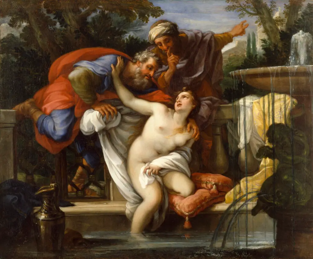 Expertise des œuvres de l'artiste et présentation de celui-ci, oeuvre "Suzanne et les vieillards” de Giuseppe Bartolomeo Chiari (1654-1727)