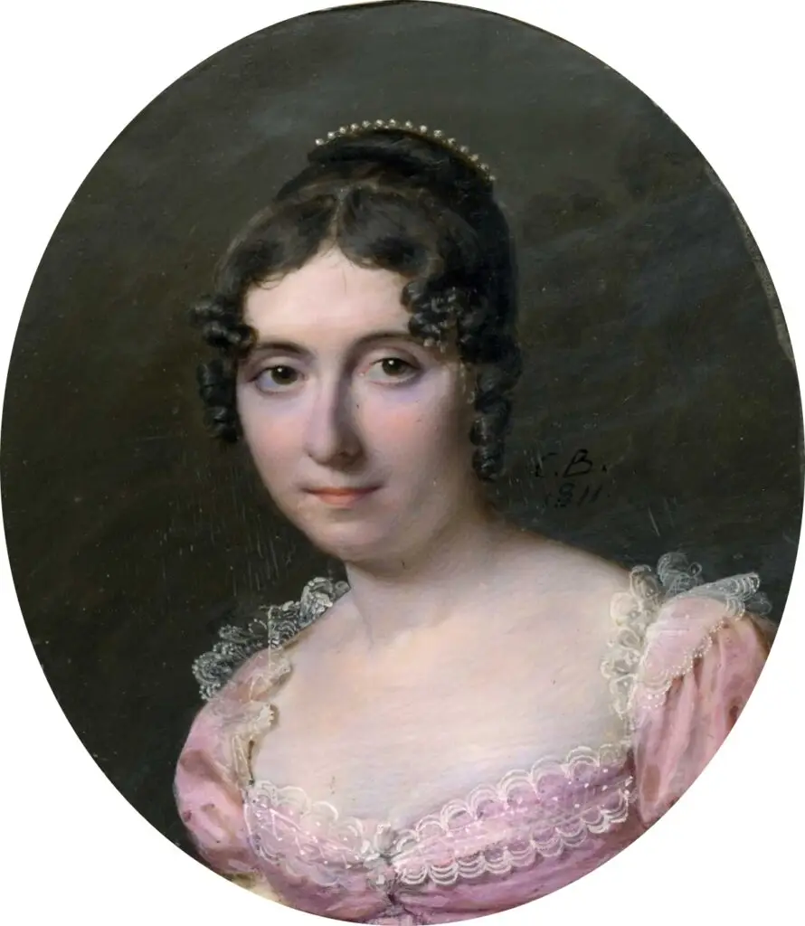 Expertise des œuvres de l'artiste et présentation de celui-ci, portrait de l'artiste "Henriette-Antoinette Vincent" en 1811