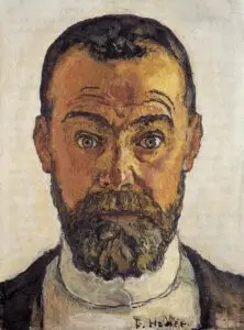 Expertise des œuvres de l'artiste et présentation de celui-ci, "Autoportrait”(1912) de Ferdinand Hodler (1853-1918)