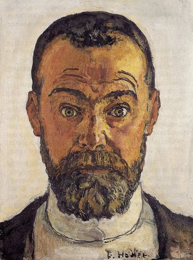 Expertise des œuvres de l'artiste et présentation de celui-ci, "Autoportrait”(1912) de Ferdinand Hodler (1853-1918)