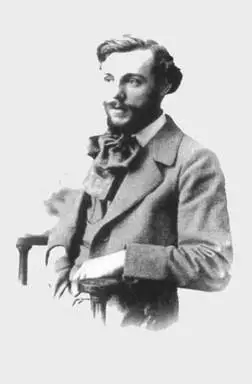 Expertise des œuvres de l'artiste et présentation de celui-ci, portrait photographique de l'artiste "Léon Cauvy” (vers 1895-1900)