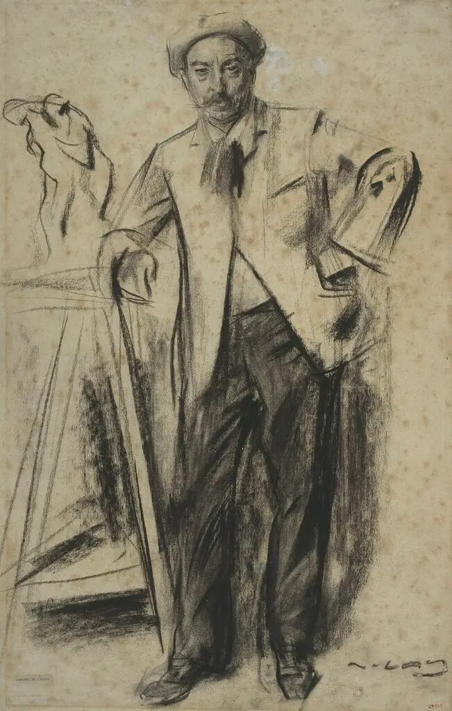 Expertise des œuvres de l'artiste et présentation de celui-ci, portrait d’"Antonin Mercié” (vers 1900) de Ramon Casas