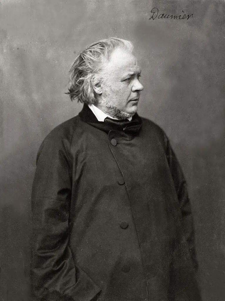 Expertise des œuvres de l'artiste et présentation de celui-ci, portrait photographique de l'artiste "Honoré Daumier” (1808-1879) de Nadar