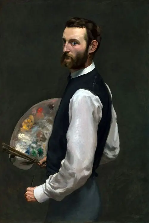 Expertise des œuvres de l'artiste et présentation de celui-ci, "Autoportrait”(1865-1866) de Frédéric Bazille (1841-1870)