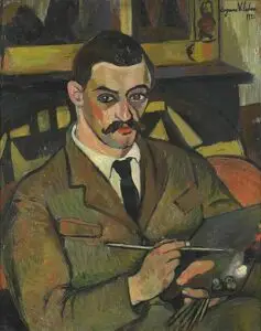 Expertise des œuvres de l'artiste et présentation de celui-ci, "Portrait du peintre Maurice Utrillo”(1921) de Suzanne Valadon (1865-1938)