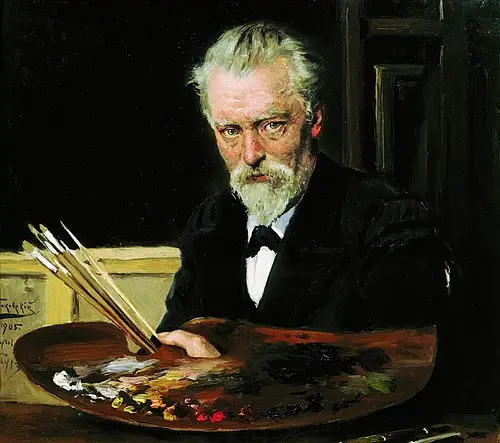 Expertise des œuvres de l'artiste et présentation de celui-ci, "Autoportrait”(1905) de Vladimir Makovski (1846-1920)