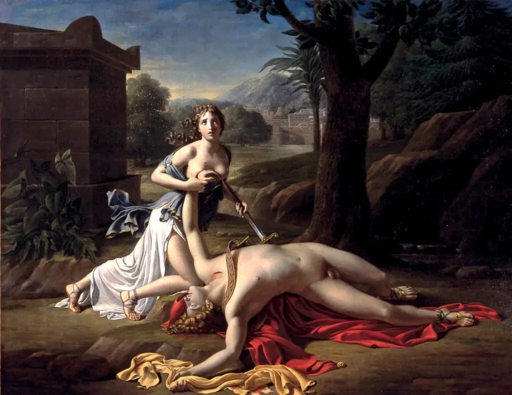 Expertise des œuvres de l'artiste et présentation de celui-ci, oeuvre "Pyrame et Thisbé (1799)“ de Claude Gotherot (1769-1825)